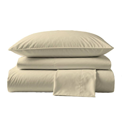 415 Thread Count Percale Bed Sheet Set | Ivory