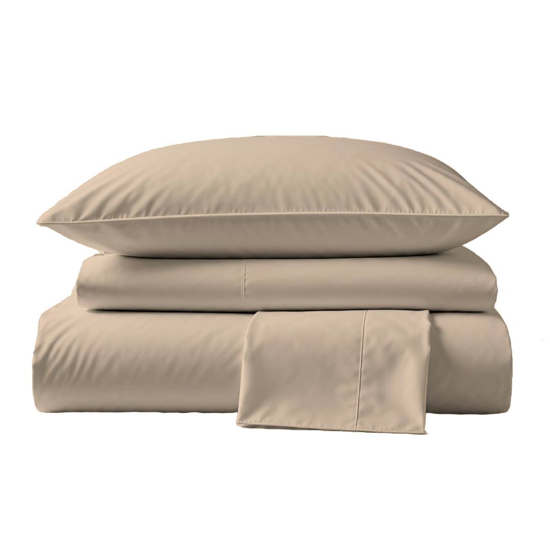 285 Thread Count Percale Bed Sheet Set | Latte