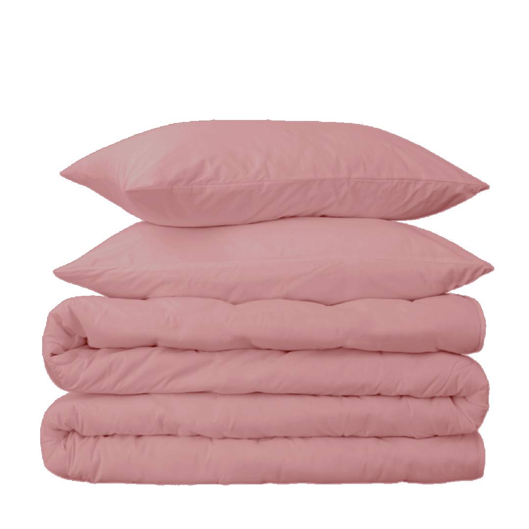 415 Thread Count Percale Duvet Cover Set | Rose Gold