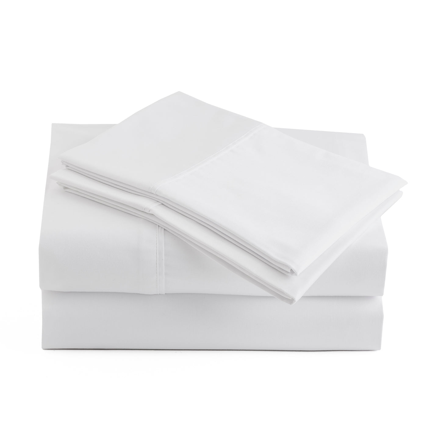 800 Thread Count Sateen Bed Sheet Set | White