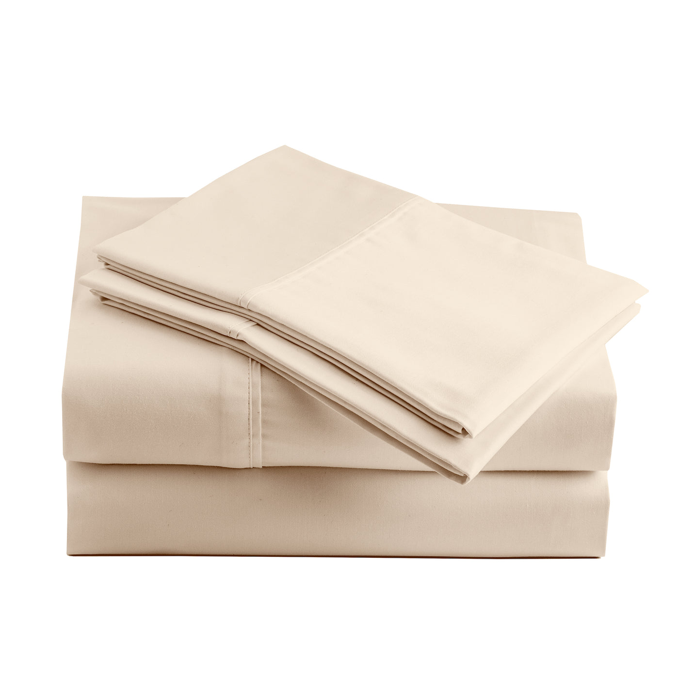 600 Thread Count Sateen Bed Sheet Set | Ivory