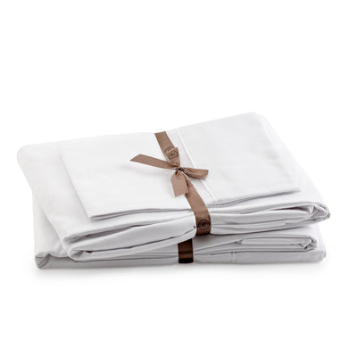 800 Thread Count Sateen Bed Sheet Set | White